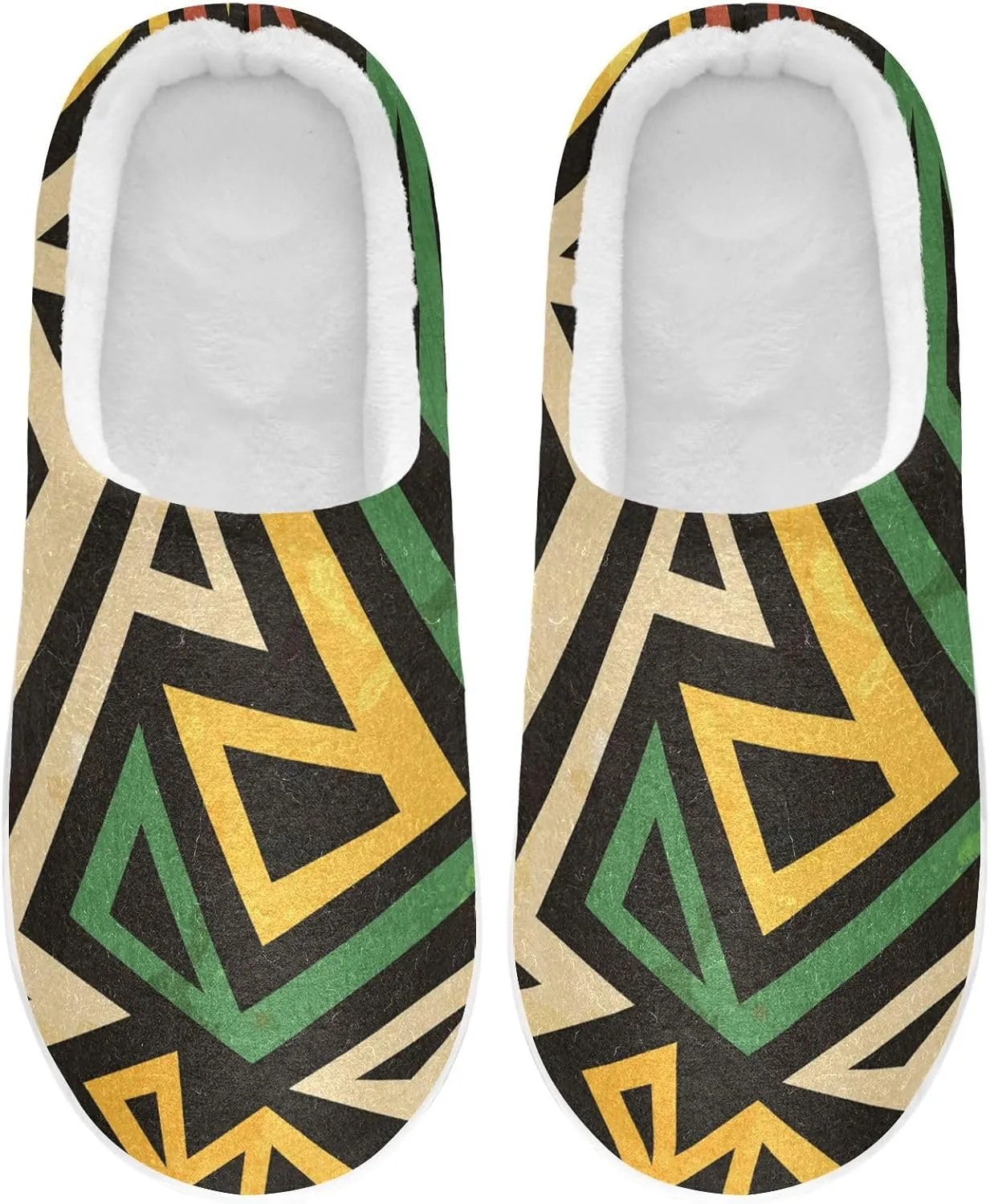 Unisex Memory Foam Slippers Non-Skid Slip-on Soft Warm Sole Fleece Shoes 6-17