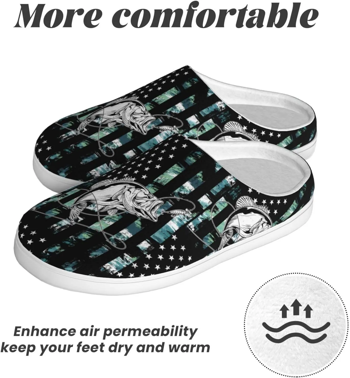 Unisex Slippers Winter Warm Non-Slip Fluffy Slippers Slip-On Plush Slippers House Slippers For Women Men Shoes Gifts