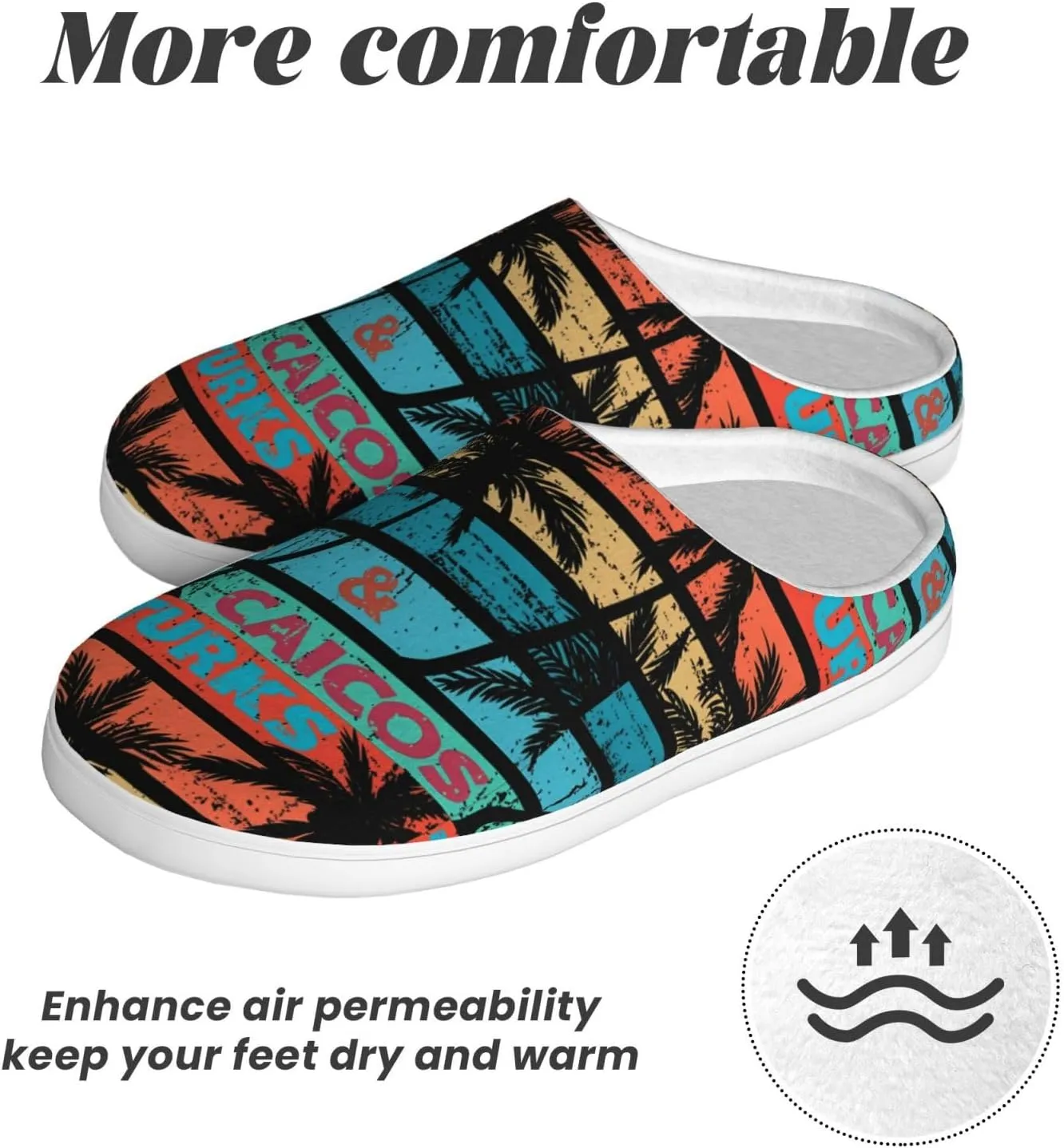 Unisex Slippers Winter Warm Non-Slip Fluffy Slippers Slip-On Plush Slippers House Slippers For Women Men Shoes Gifts