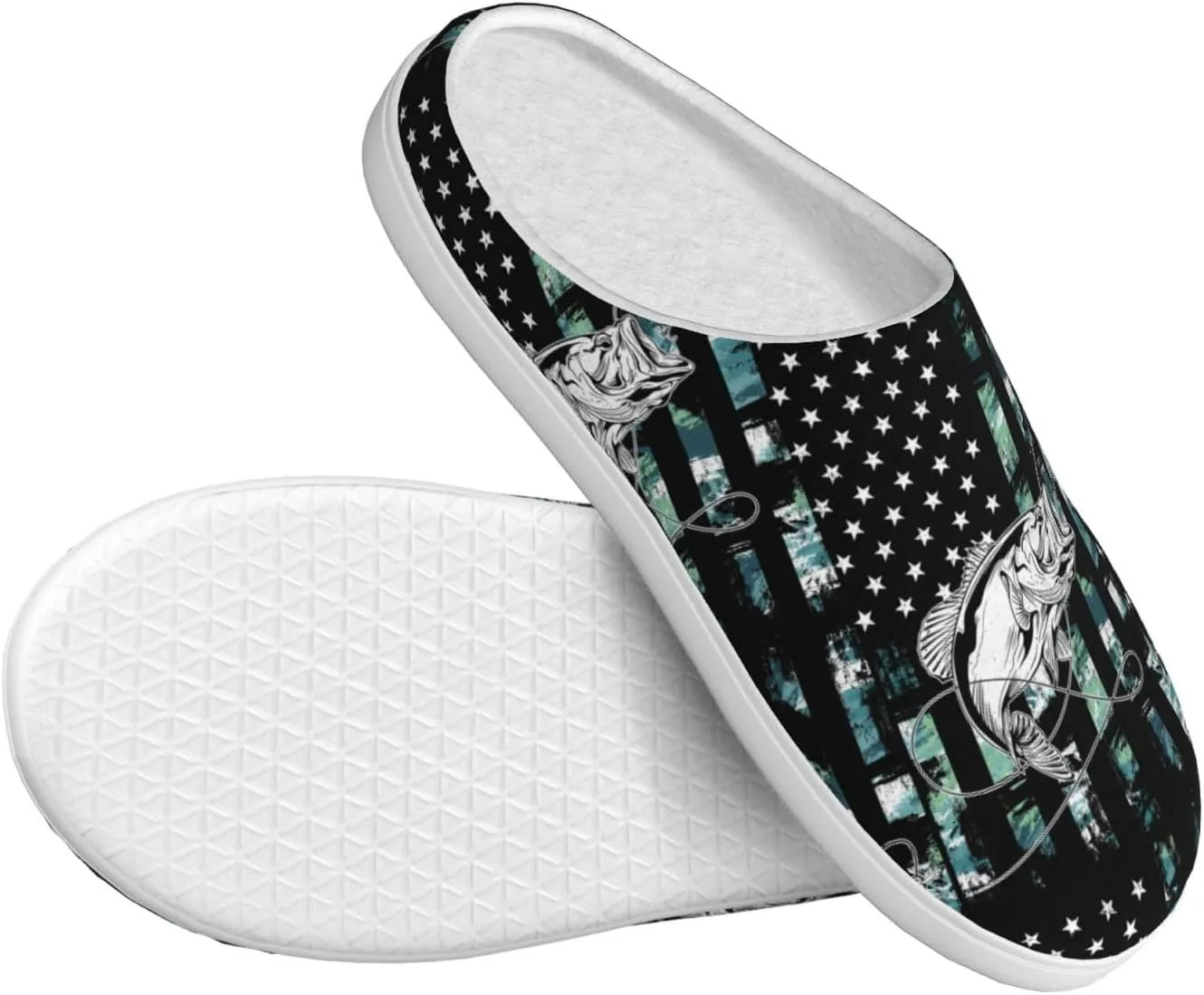 Unisex Slippers Winter Warm Non-Slip Fluffy Slippers Slip-On Plush Slippers House Slippers For Women Men Shoes Gifts