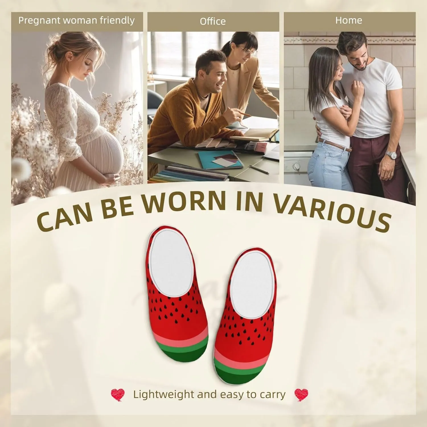 Unisex Warm Slippers Non-Slip Winter Fluffy Slippers Slip-On Plush Slippers Bedroom Slippers House Shoes For Men Women