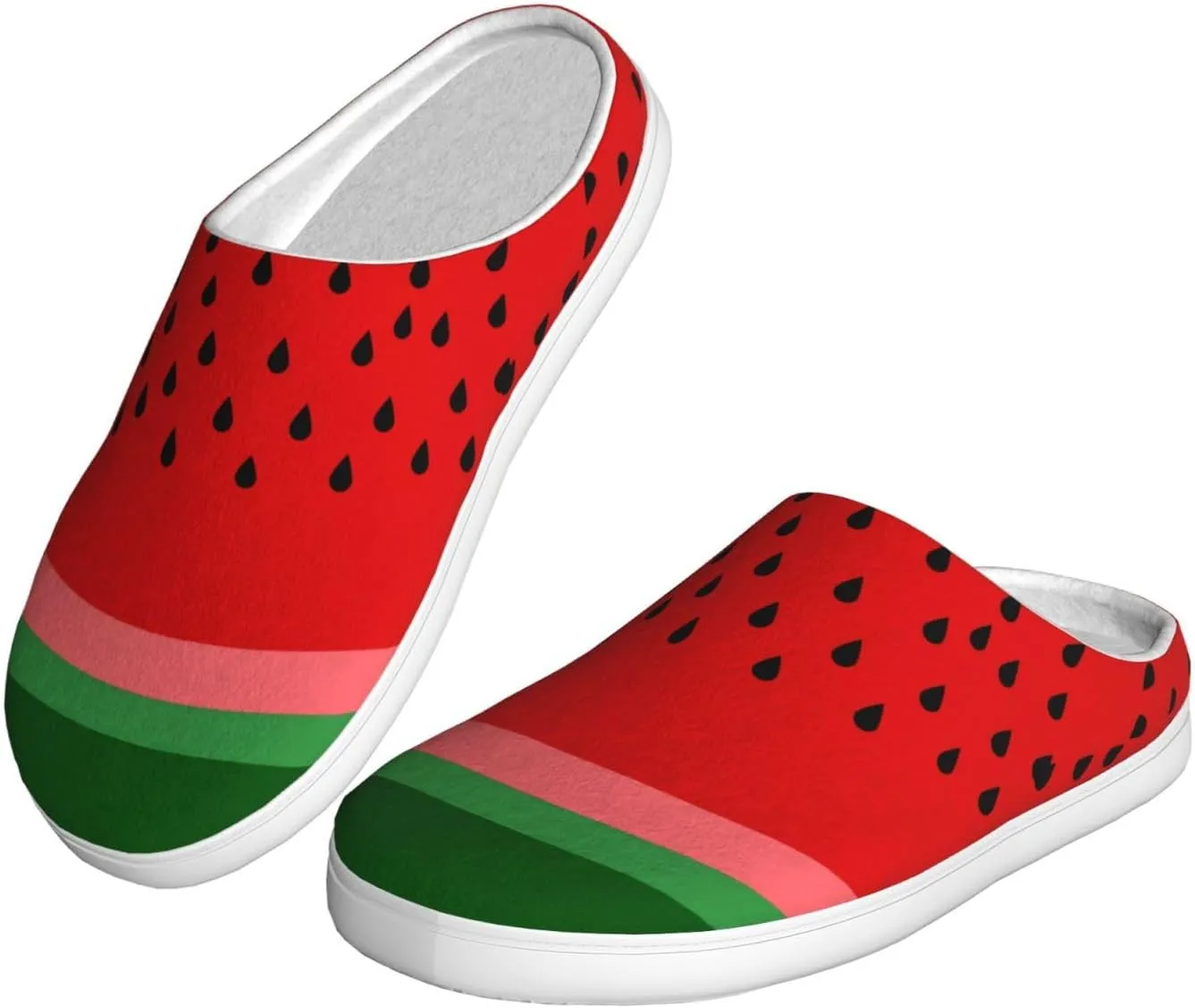 Unisex Warm Slippers Non-Slip Winter Fluffy Slippers Slip-On Plush Slippers Bedroom Slippers House Shoes For Men Women