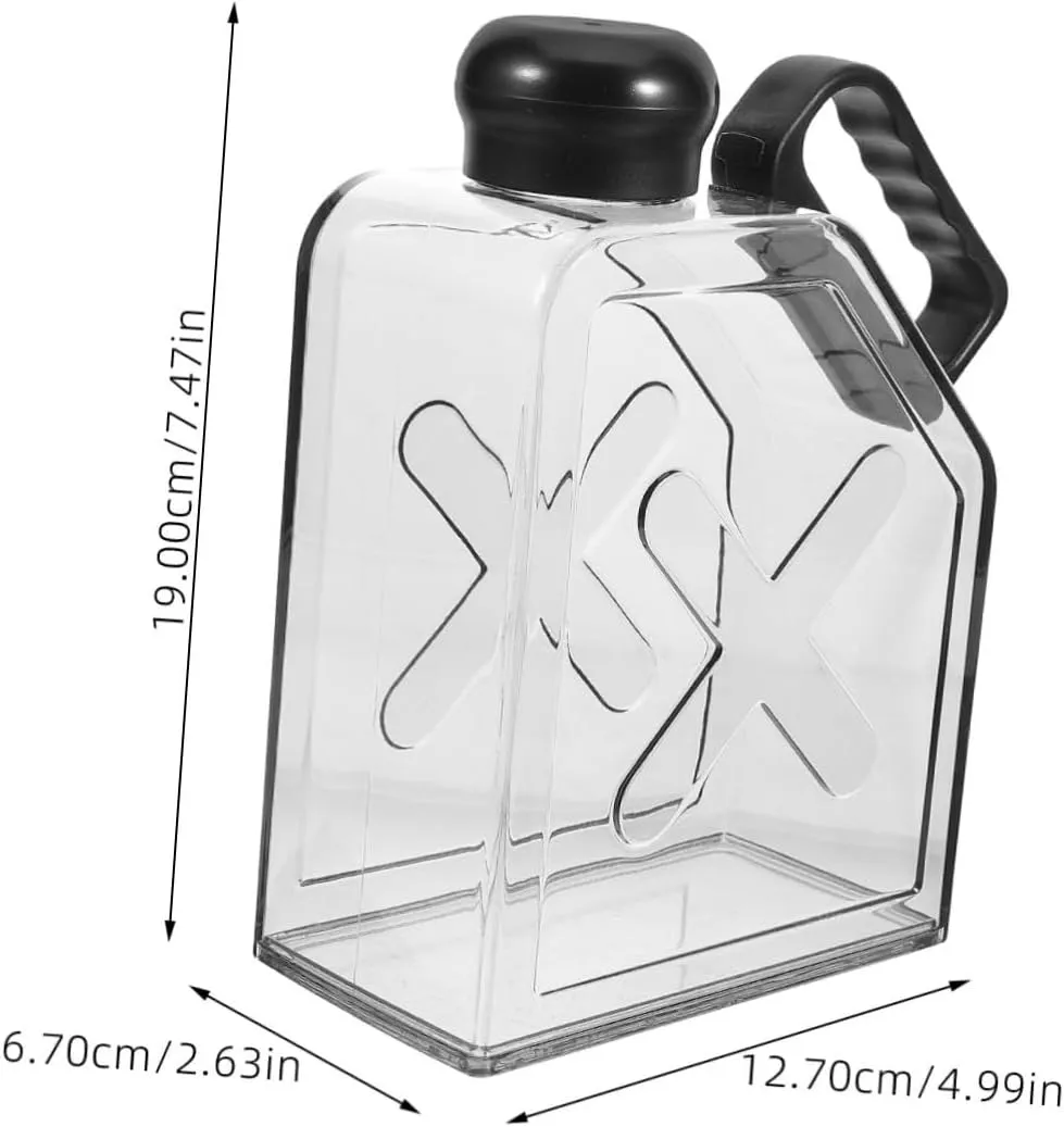 UPKOCH Flat Portable Water Bottle for Travel Reusable Collapsible Kettle Lightweight Design for for Outdoor Sports Daily Use Convenient Flat Water Container for Bag