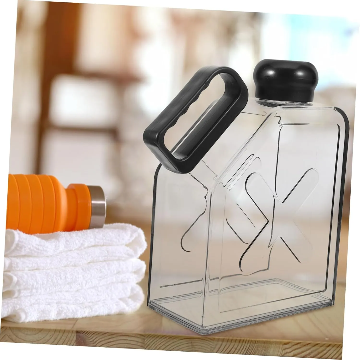 UPKOCH Flat Portable Water Bottle for Travel Reusable Collapsible Kettle Lightweight Design for for Outdoor Sports Daily Use Convenient Flat Water Container for Bag