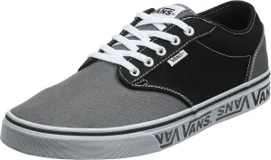 Vans Men's Atwood Shoe | Low-Top Fashion Sneakers for Work, Walking & Casual Everyday Wear, (Varsity Textile) Black/P, 9
