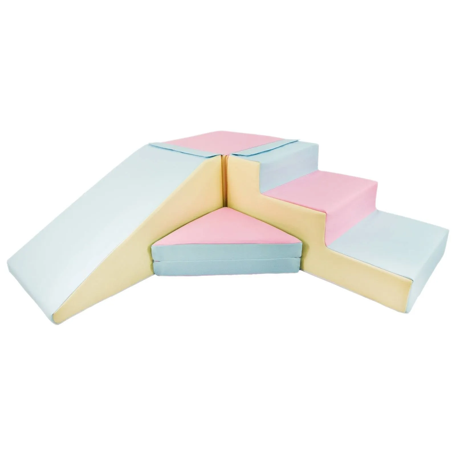 Velinda SLIDE Foam Block Set - Soft Play Step and Slide - Colorful, Safe & Versatile Playtime Fun