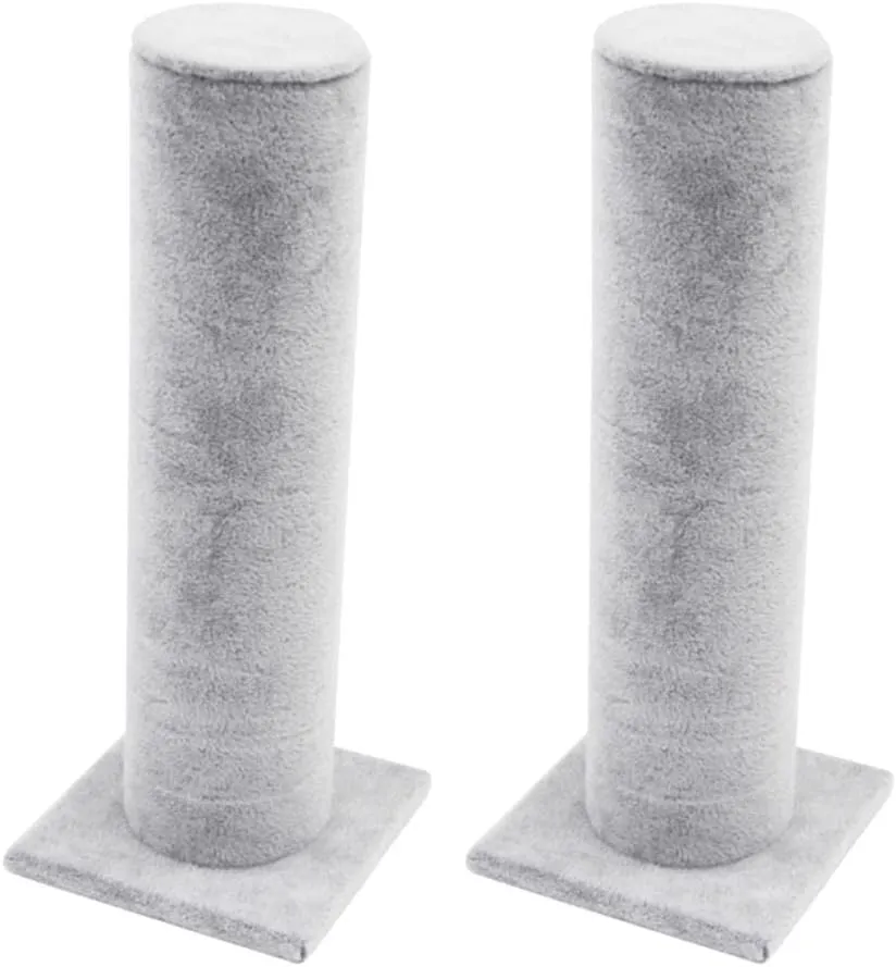 Velvet Jewelry Display Stand for Watch and Bracelet Organization | 2pcs Vertical T-Bar Holder for Hair Hoops and Bangle | Home Decoration Organizer