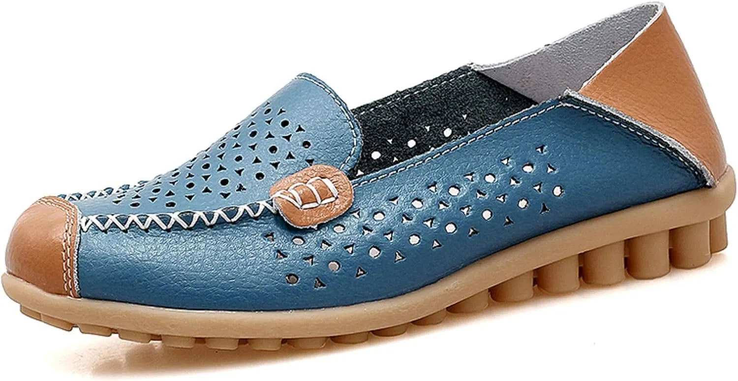 VenusCelia Women's Comfort Walking Boat Shoe