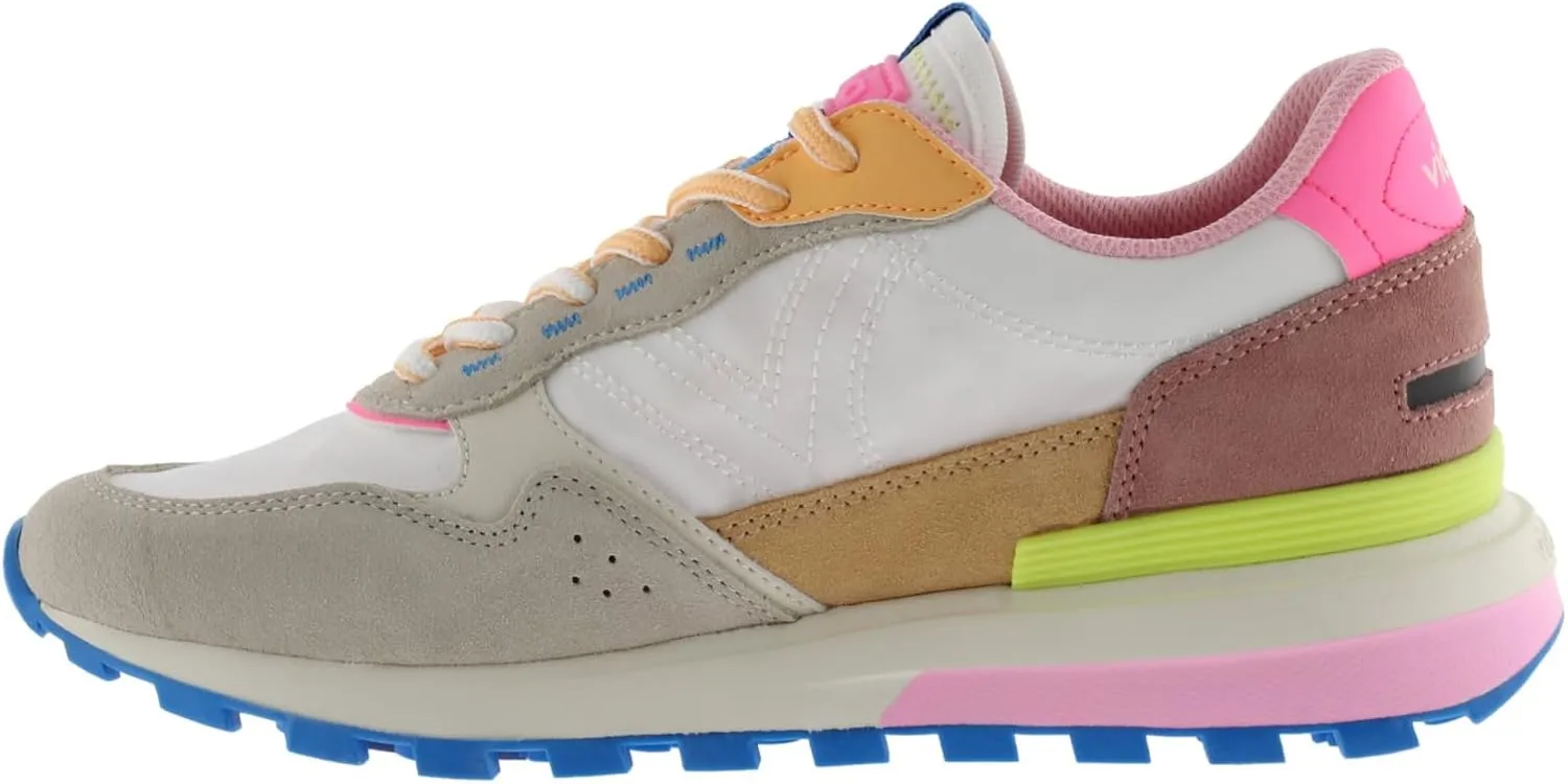 victoria Unisex-Adult Luna Nylon & Suede Multicolor Sneaker