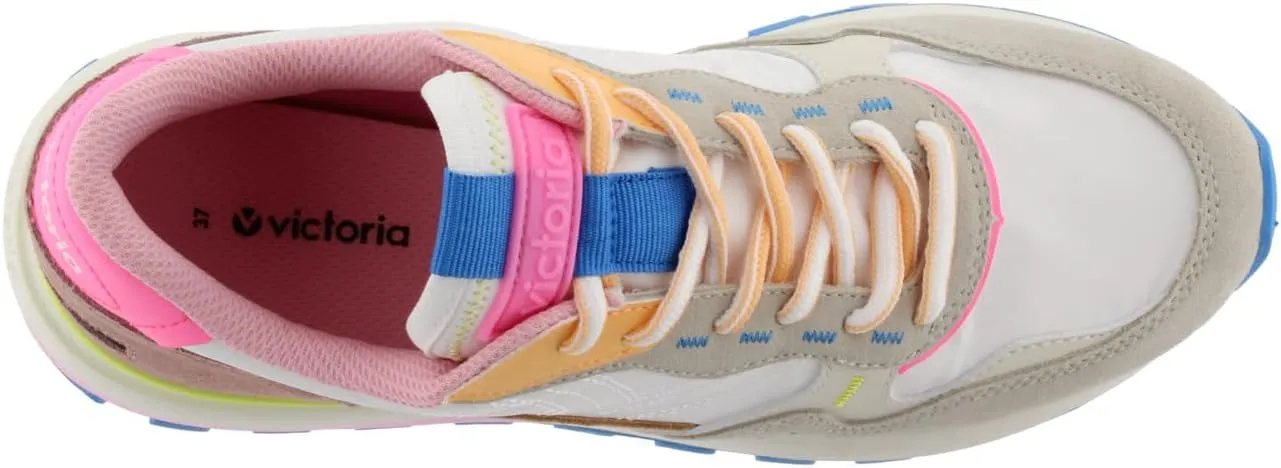 victoria Unisex-Adult Luna Nylon & Suede Multicolor Sneaker