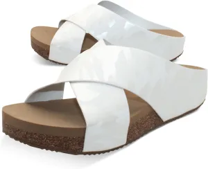 VOLATILE Ablette Wedge Sandals for Women Featuring Slip-on Crisscross Design with EVA Insole and Rubber Outsole