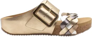 VOLATILE Womens Morel Braided Slide Casual Sandals Casual Low Heel 1-2" - Black