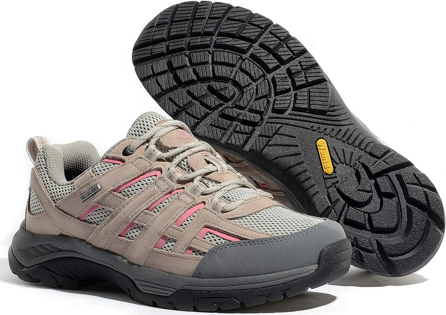 wantdo Women's Waterproof Hiking Shoes Wide Width Lightweight Trail Trekking Shoe Walking Outdoor Sneakers