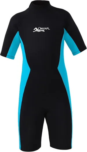Wetsuit for Kids Boys Girls 2mm Neoprene Wetsuit in Cold Water Swimming and Surfing