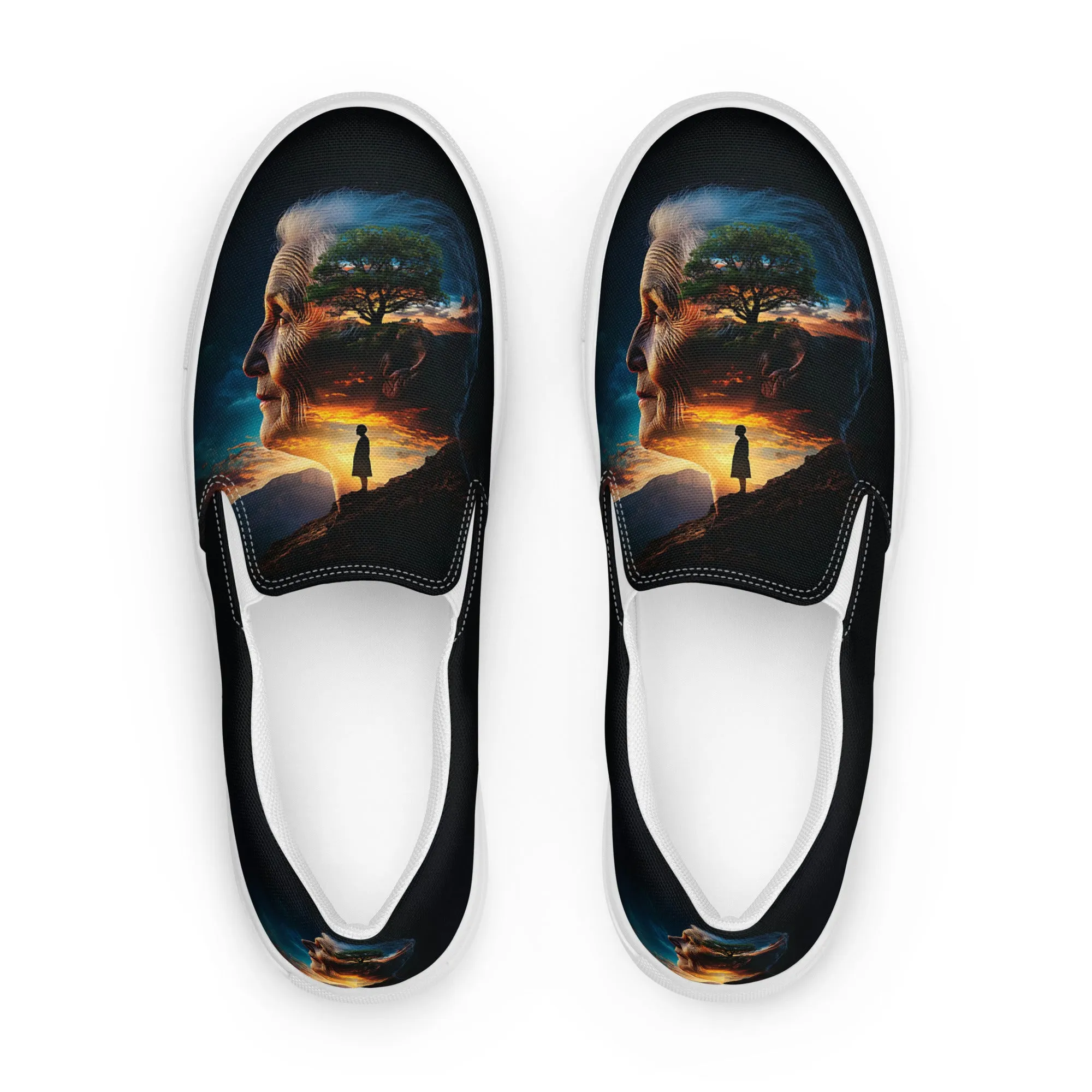 Whispered Visions Women’s slip-on canvas shoes