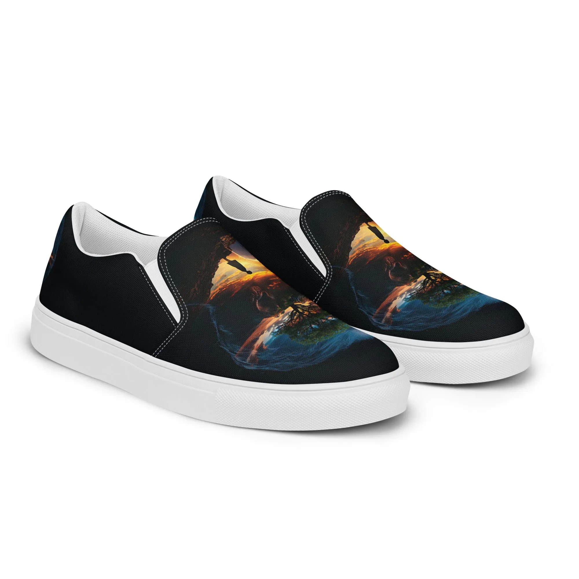 Whispered Visions Women’s slip-on canvas shoes