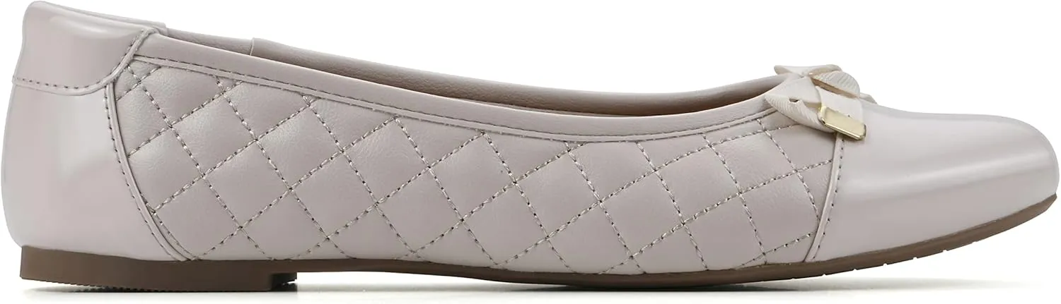 WHITE MOUNTAIN Women's Seaglass Quilted Ballet Flat
