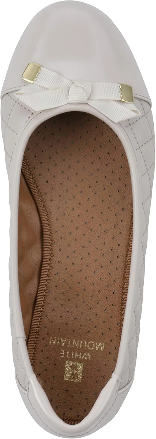 WHITE MOUNTAIN Women's Seaglass Quilted Ballet Flat