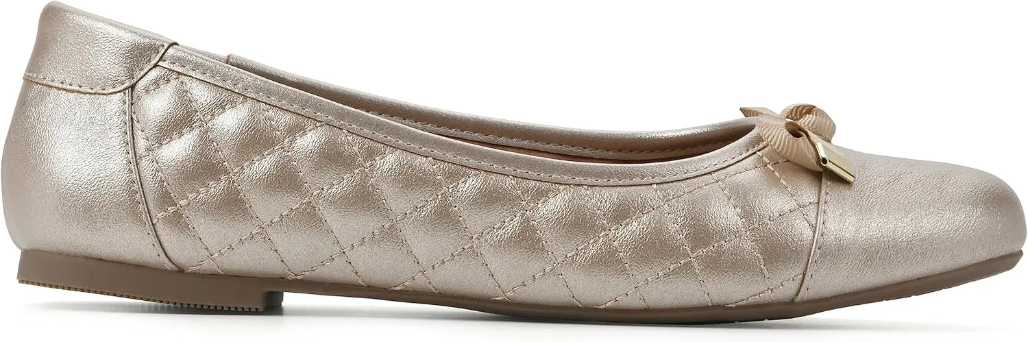 WHITE MOUNTAIN Women's Seaglass Quilted Ballet Flat