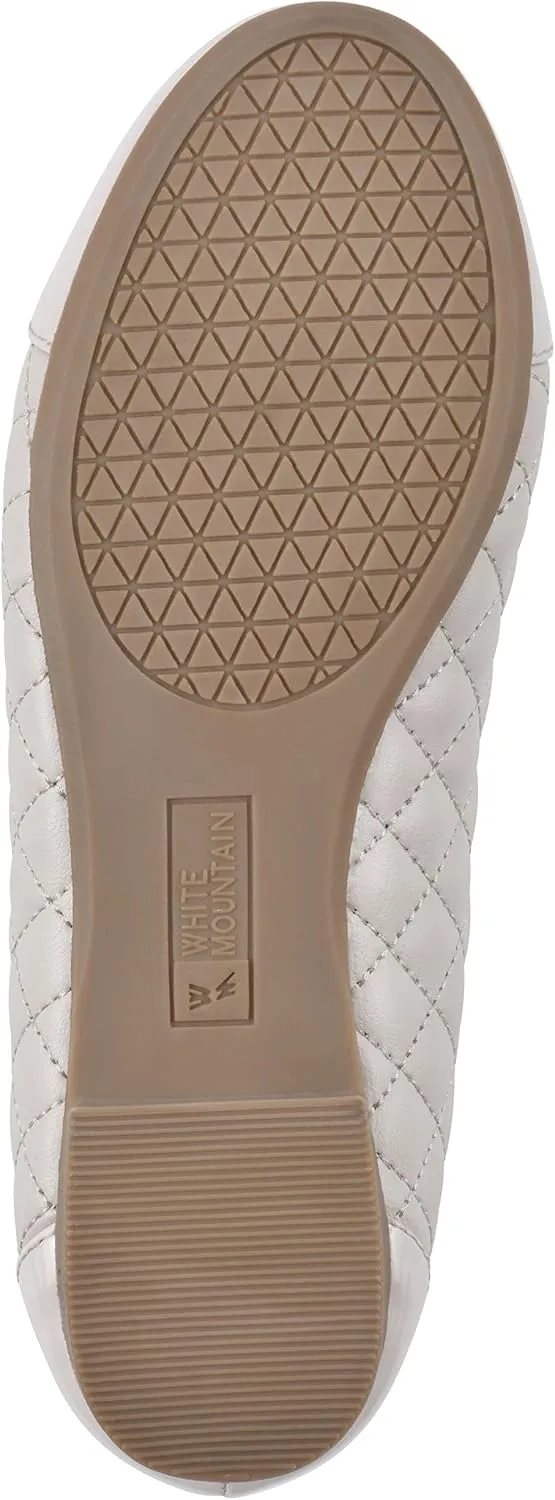 WHITE MOUNTAIN Women's Seaglass Quilted Ballet Flat