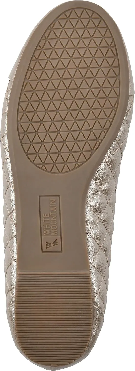 WHITE MOUNTAIN Women's Seaglass Quilted Ballet Flat