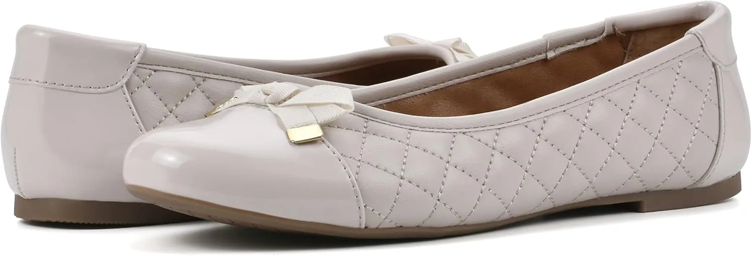 WHITE MOUNTAIN Women's Seaglass Quilted Ballet Flat