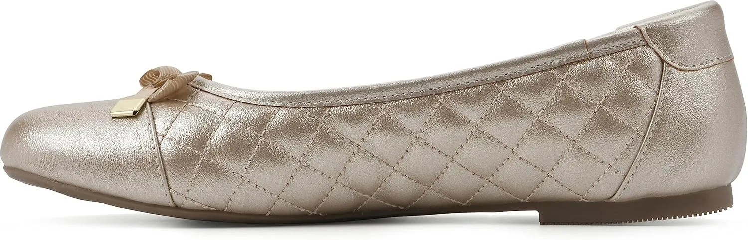 WHITE MOUNTAIN Women's Seaglass Quilted Ballet Flat