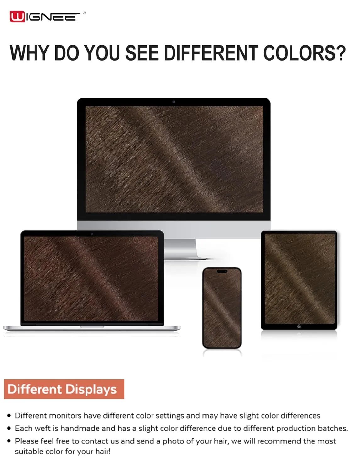WIGNEE Double Invisible PU OVO Human Hair Extensions 100% Remy Hair Weft Brown Hair Extensions Human Hair 2 PCS 18 Inch No Glue Genius Weft Micro Bead Real Human Hair Extensions (2)