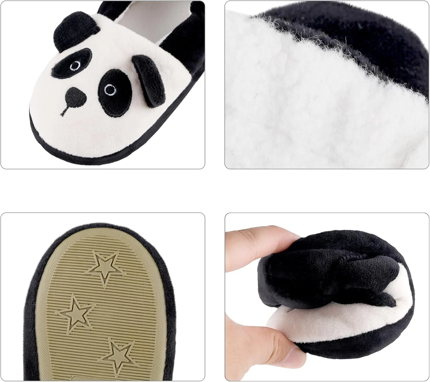 Winter Slippers For Girls Cartoon Animal Slippers Toddler Warm Plush House Shoes Little Kids Home Slippers