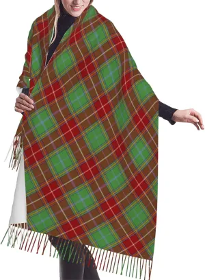 Winter Warm Wrap Shawl Ancient Tartan Of The Scottish Clan Shaw Print Scarves Blanket Scarf For Women Men