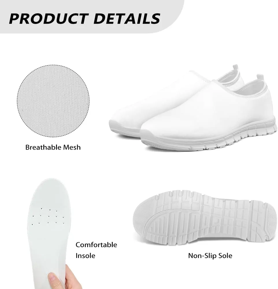 Women Slip On Sneakers Casual Low Top Flats Shoes Soft Non-Slip Walking Shoes Classic Lightweight Shoes