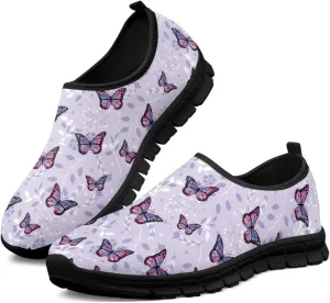 Women Slip On Sneakers Casual Low Top Flats Shoes Soft Non-Slip Walking Shoes Classic Lightweight Shoes
