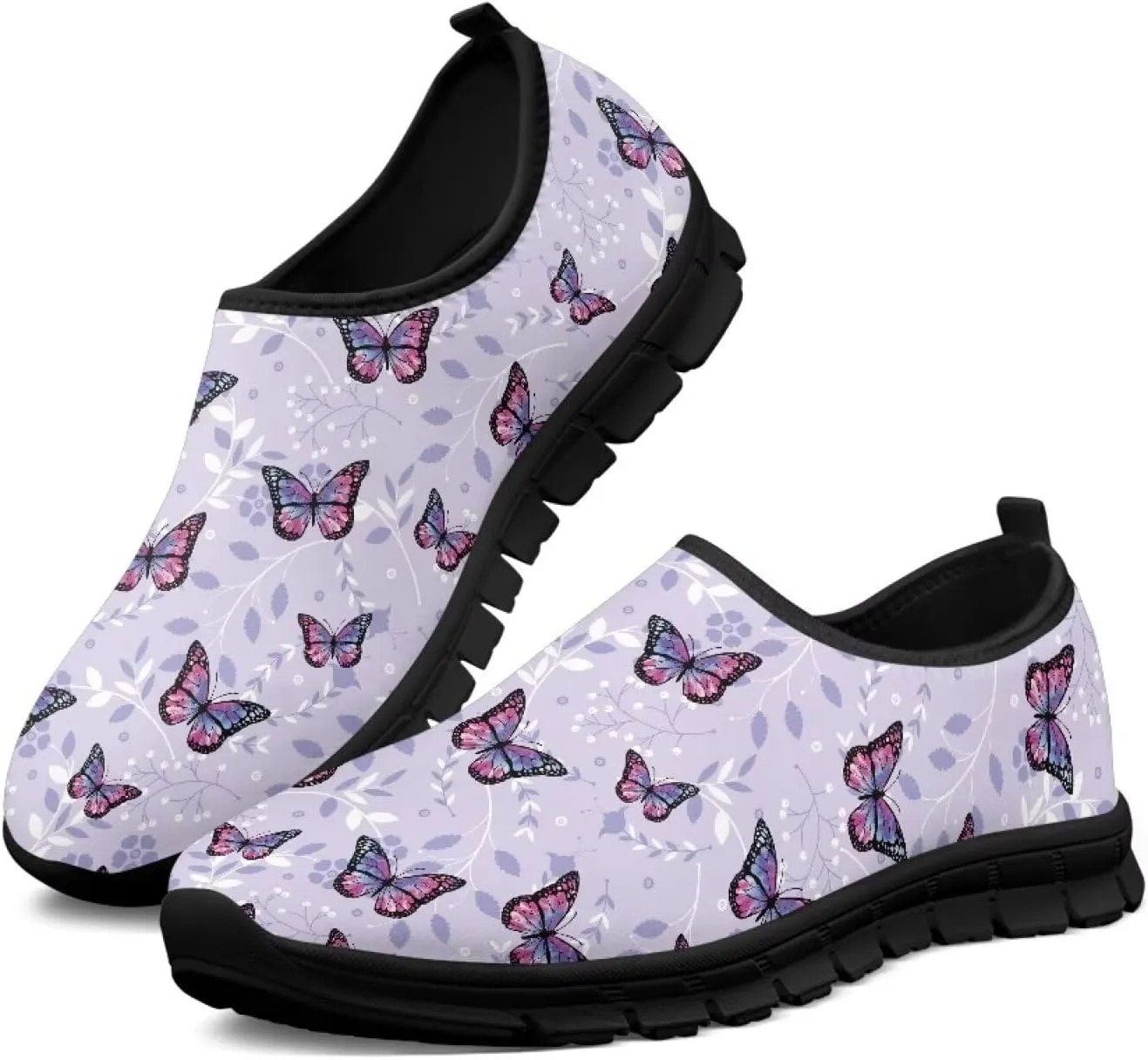 Women Slip On Sneakers Casual Low Top Flats Shoes Soft Non-Slip Walking Shoes Classic Lightweight Shoes
