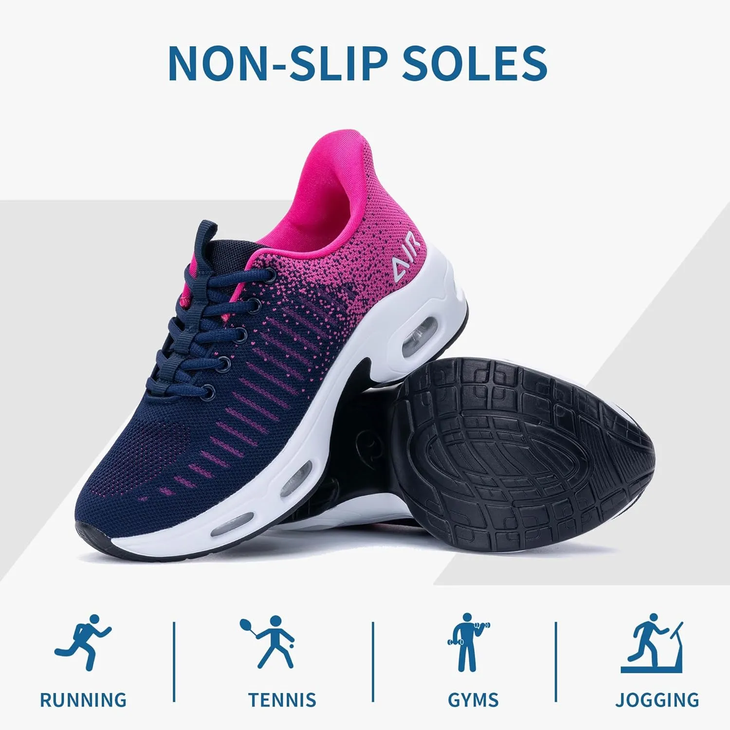 Women's Air Sneakers Slip on Walking Shoes