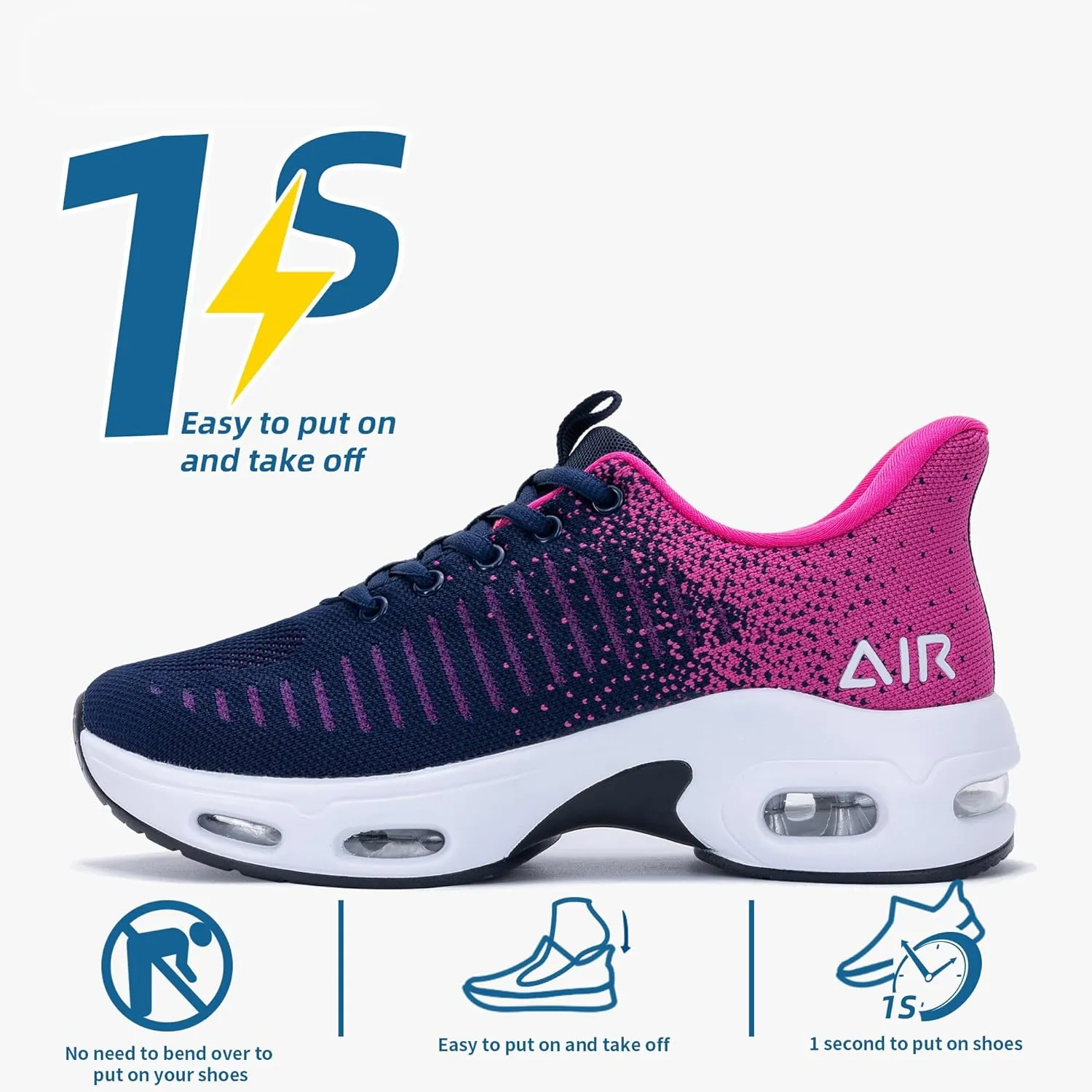 Women's Air Sneakers Slip on Walking Shoes
