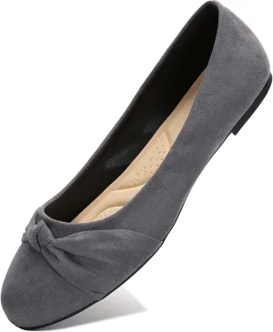 Women's Ballet Flats Shoes, Dress Shoes for Women Round Toe Comfort Light Weight Slip-On Shoes