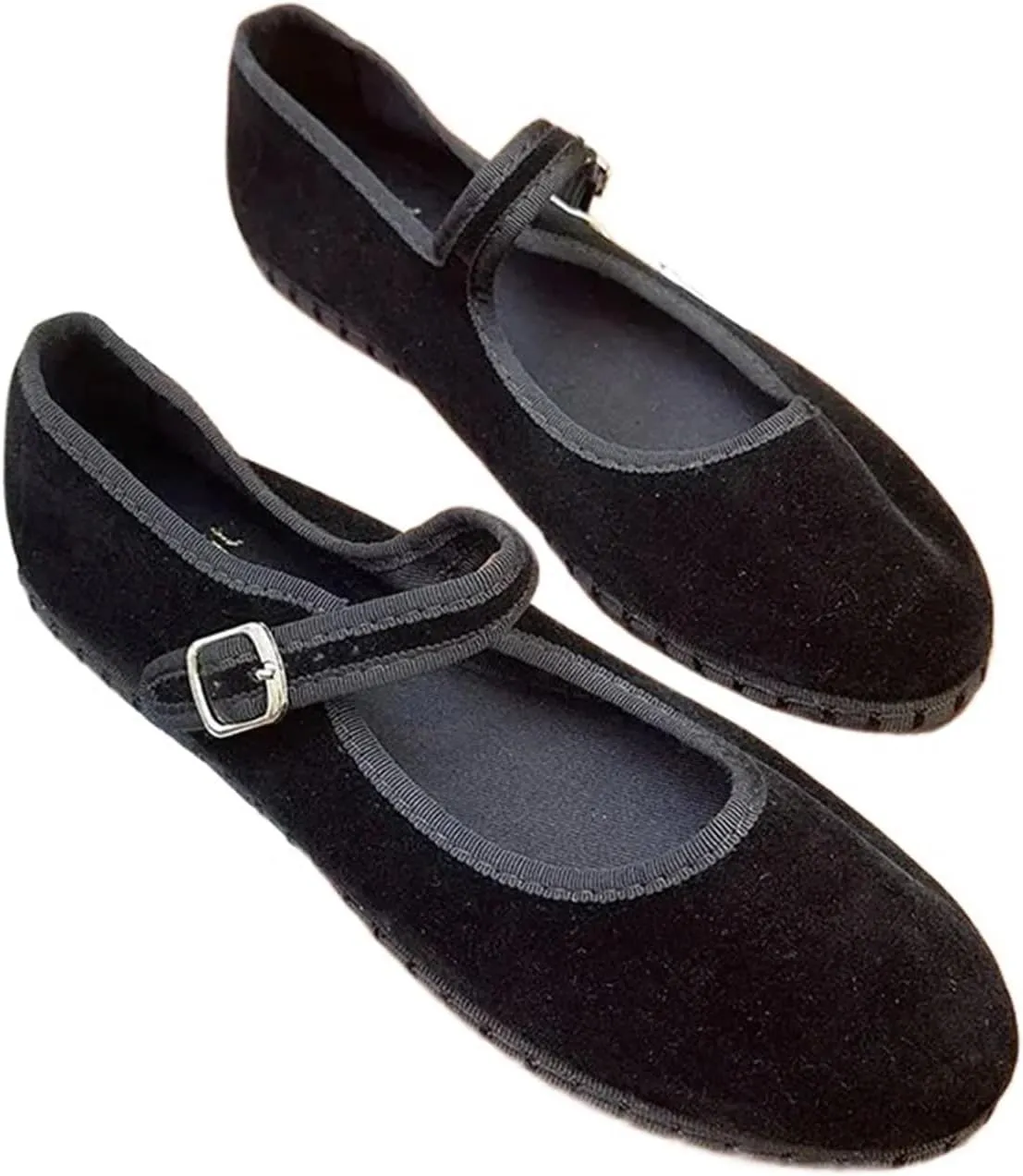 Women's Ballet Shoes Ballet Shoes for Women Hand Stitch Casual Streetwear Ballet Flats Pumps Female Solid Color Cloth Shoes for Ballet, Tap