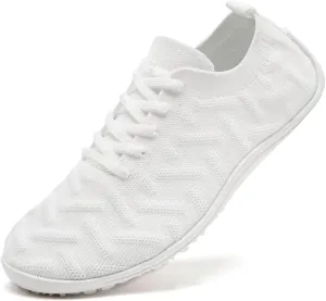 Womens Barefoot Slip On Walking Shoes Yoga Gym Fitness Lightweight Breathable Trainers Soft Comfortable Sneakers White US 7.5