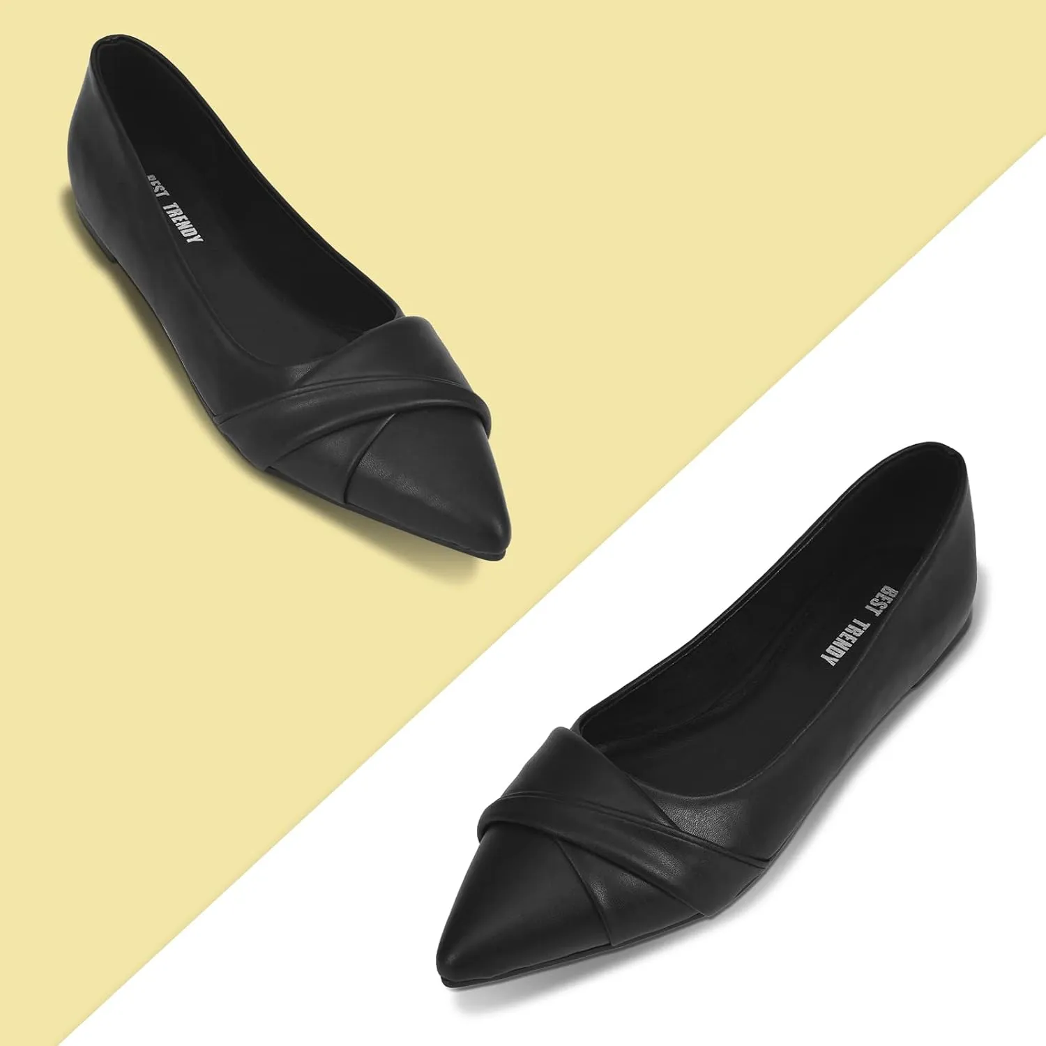 Women’s Comfort Pointed Toe Skimmer Ballet Flats Shoes