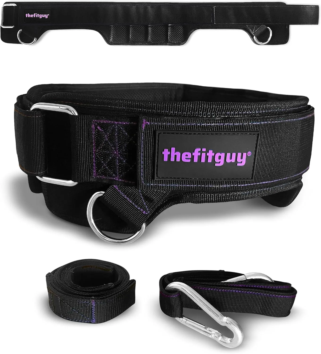 Women’s Dip & Squat Belt – Contoured Fit for Pull-Ups, Dips & Belt Squats | Lumbar Support | Minimal Design | Secure Closure | No Slide, No Pinch | 2 Straps & 2 Hooks Included
