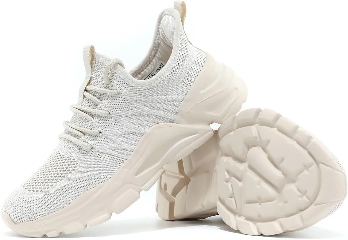 Womens Ladies Walking Tennis Shoes Slip on Lightweight Casual Running Sneakers Soft Sole Comfortable Trainers