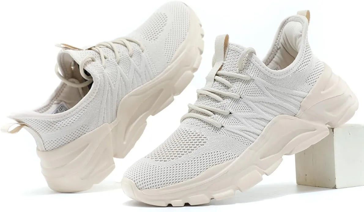 Womens Ladies Walking Tennis Shoes Slip on Lightweight Casual Running Sneakers Soft Sole Comfortable Trainers