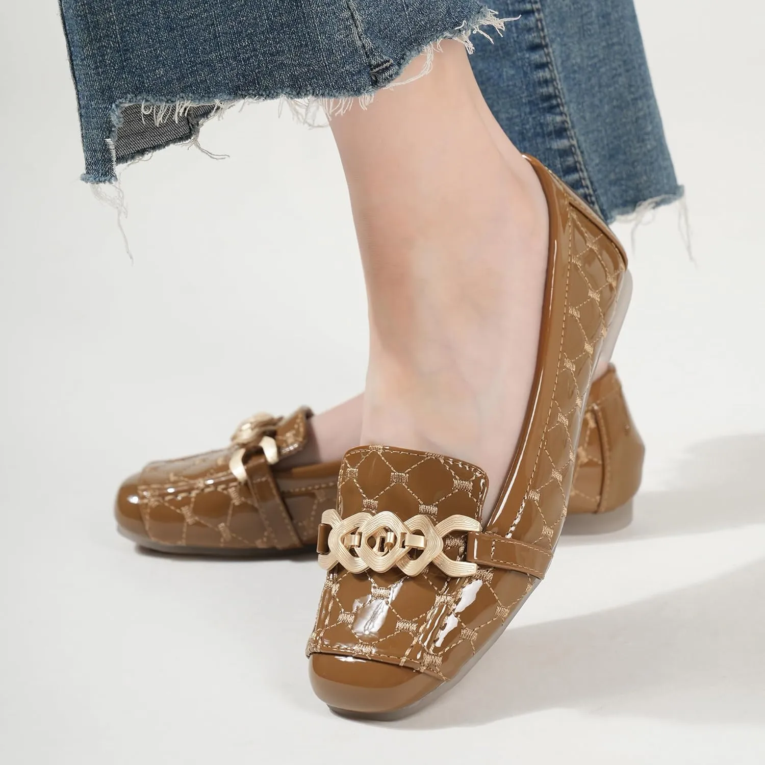 Women's Loafers Flats Casual Comfort Ladies Walking Shoes Moccasin Penny Loafers Slip On Work Shoes
