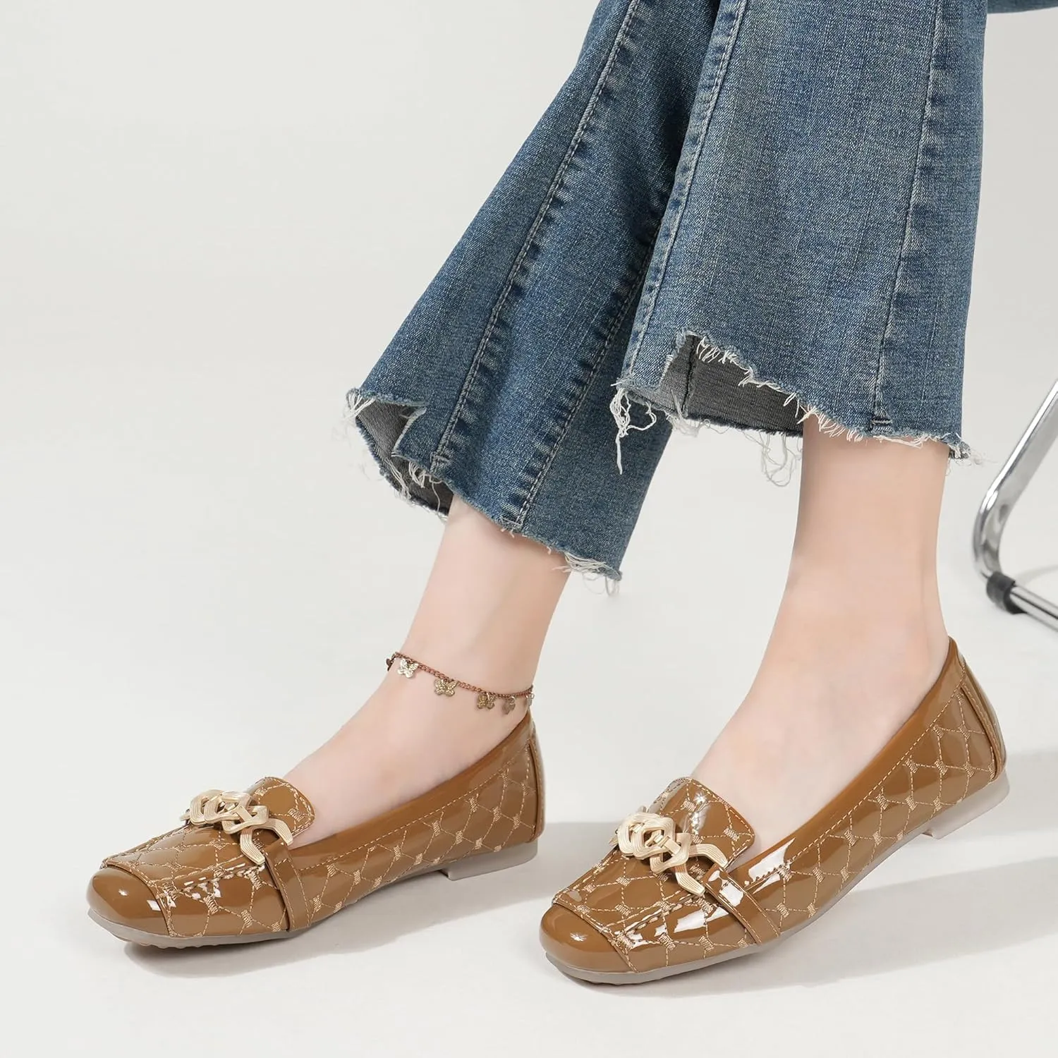 Women's Loafers Flats Casual Comfort Ladies Walking Shoes Moccasin Penny Loafers Slip On Work Shoes