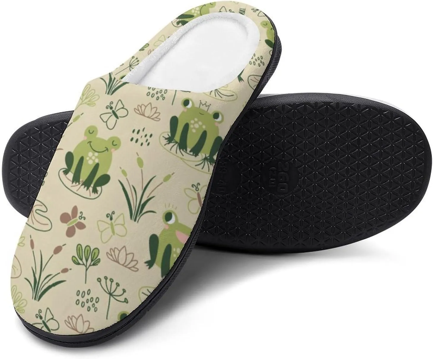 Womens Memory Foam Slippers Soft Bedroom Slip-On Shoes Ladies Halloween Slippers Cotton House Slippers Indoor Outdoor