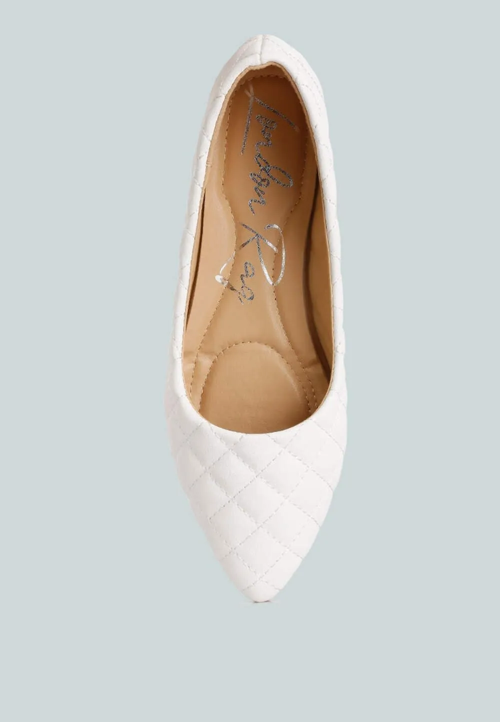 Women's Quilted Detail Ballet Flats
