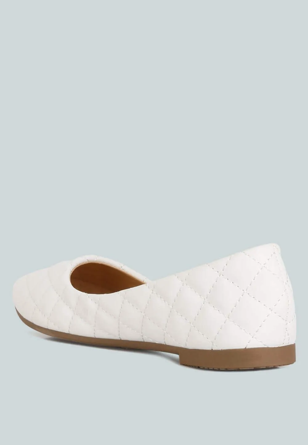 Women's Quilted Detail Ballet Flats