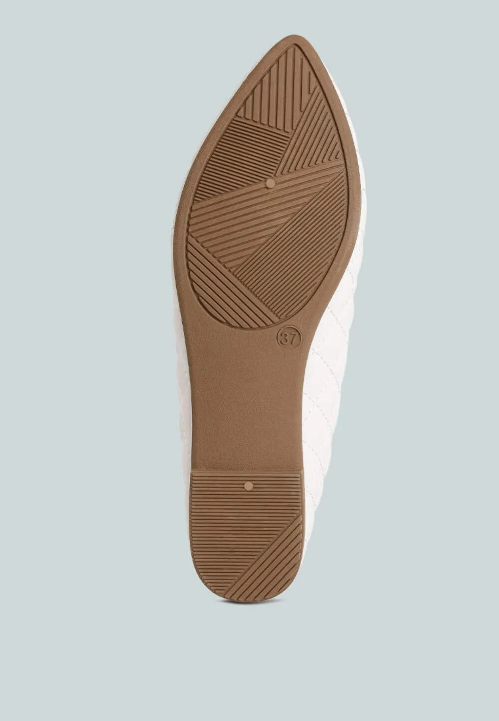 Women's Quilted Detail Ballet Flats