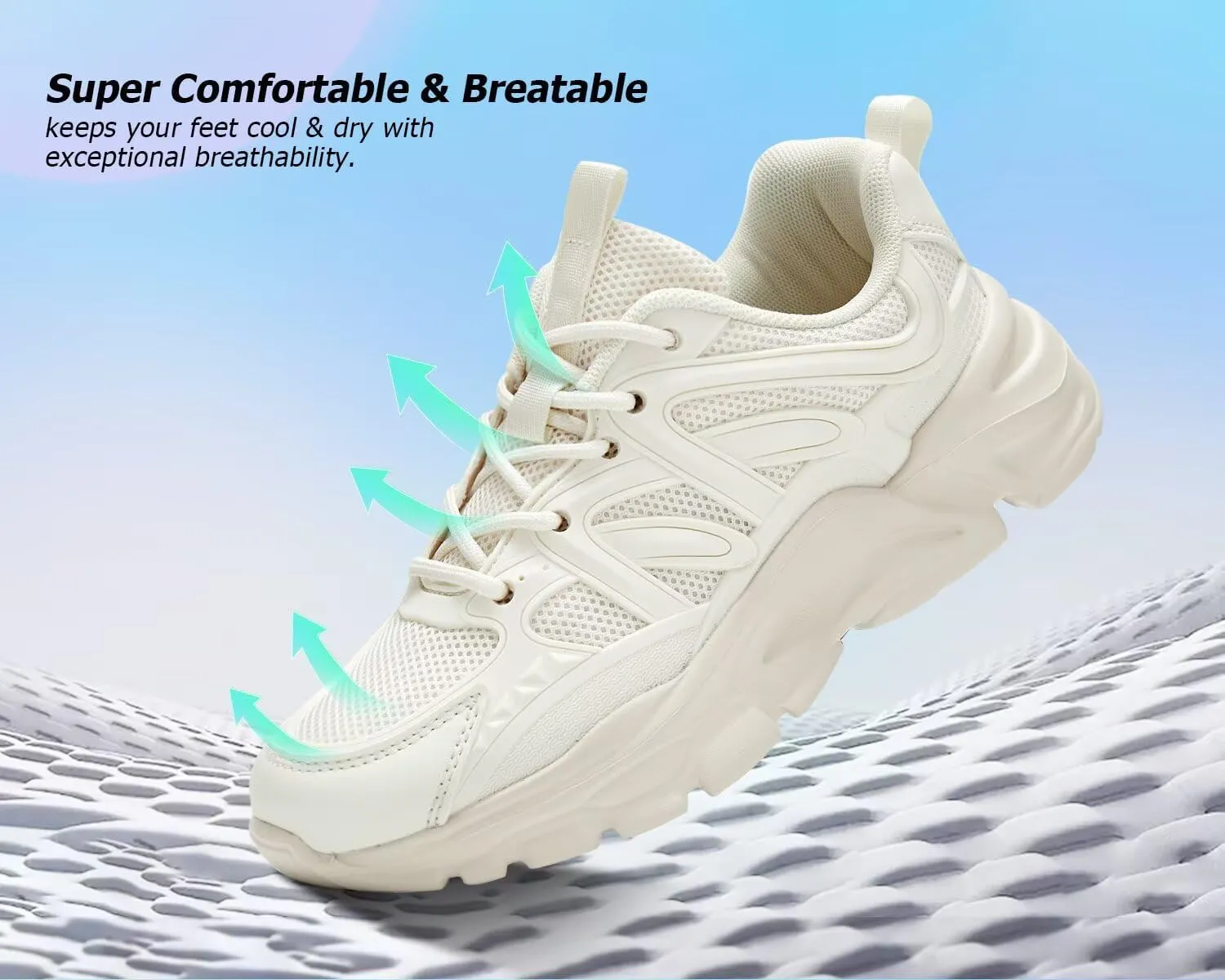 Women's Road-Running-Shoes Slip on Ladies Walking Fashion Athletic Sneakers Work Gym Comfort Lightweight Mesh Soft Sole