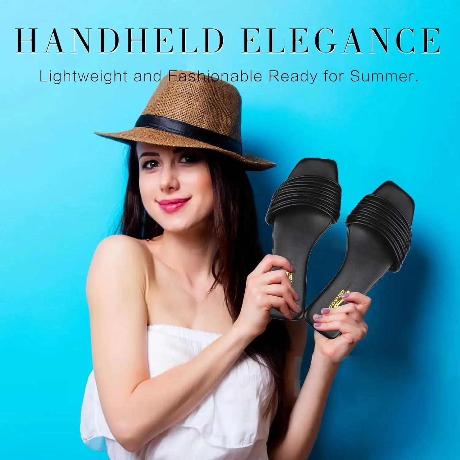 Women's Slide Sandals - Comfy Slip-On Design with Sleek Straps for Casual Elegance - Fashionable and Trendy Summer Flat Slides Shoes for Girls and Women
